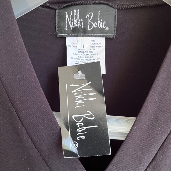 ๐จ๐ฆ Womens Jersey V-Neck Short Sleeve Black Maxi Length Dress - Picture 7 of 11